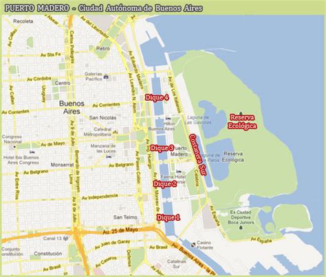 Mapa ubicacion casino puerto madero